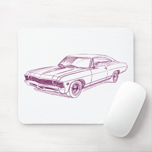 Che Impala 1967 Mousepad (Mit Mouse)