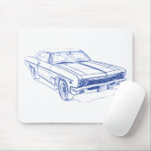 Che Impala 1969 Mousepad (Mit Mouse)