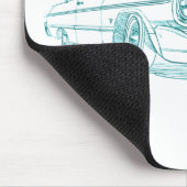 Che Impala Lowrider 1964 Mousepad (Ecke)