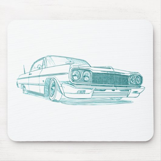 Che Impala Lowrider 1964 Mousepad (Vorne)