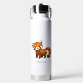 Che Red Panda Benutzerdefinierter Name Trinkflasche (Vorderseite)