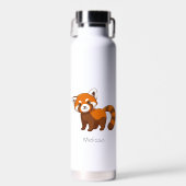 Che Red Panda Benutzerdefinierter Name Trinkflasche (Vorne)