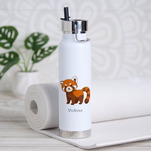 Che Red Panda Benutzerdefinierter Name Trinkflasche (Yoga (gedreht)