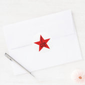 Che Red Star! Runder Aufkleber (Umschlag)