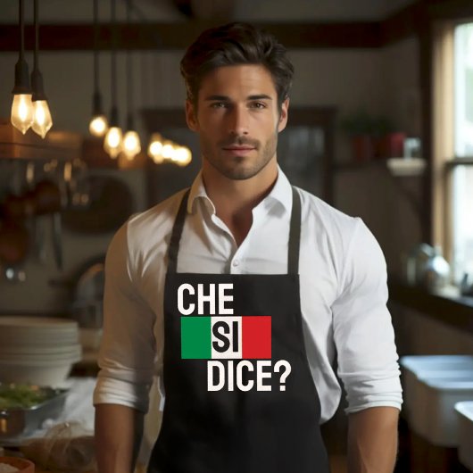Che Si Dice? - "Was ist los?" Italienisches Sprich Schürze