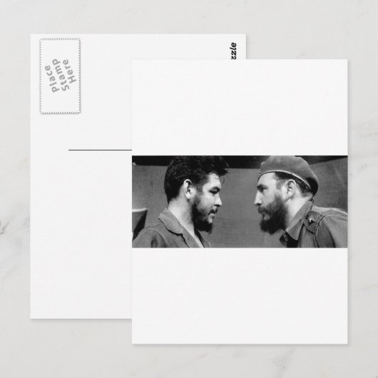 Che-y-Fidel Postkarte (Vorne/Hinten)