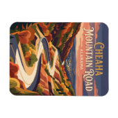 Cheaha Mountain Road Alabama Magnet (Horizontal)
