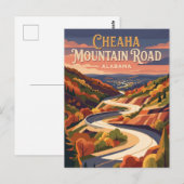Cheaha Mountain Road Alabama Postkarte (Vorne/Hinten)