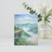 Cheaha Staat Park, Alabama Wasserfarbe Postkarte (Stehend Vorderseite)