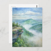 Cheaha Staat Park, Alabama Wasserfarbe Postkarte (Vorne/Hinten)