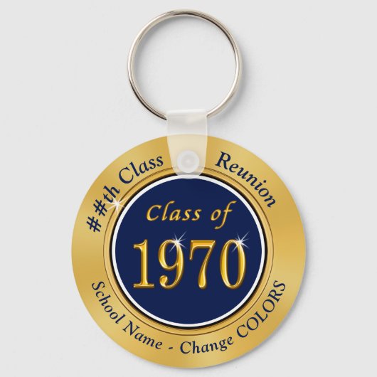 Cheap 50th Class Wiedersehen Gifts, Class of 1970 Schlüsselanhänger (Vorderseite)