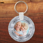 Cheap 60th Anniversary Favors, PHOTO and TEXT Schlüsselanhänger (Vorderseite)
