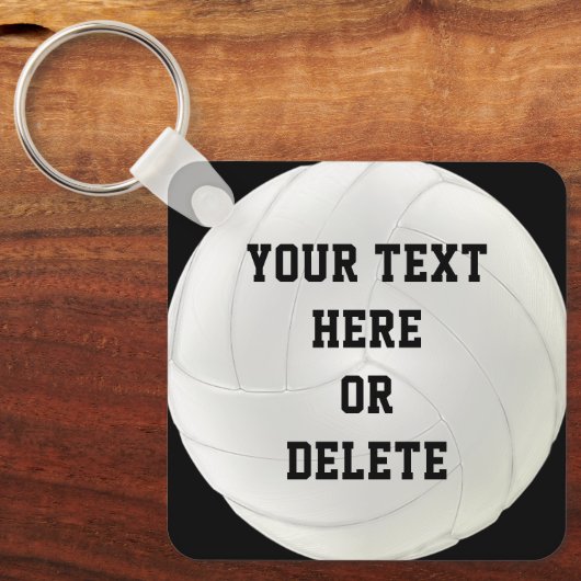 Cheap Bulk Volleyball gibt IHREN TEXT oder LÖSCHEN Schlüsselanhänger (Vorderseite)