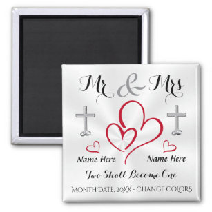 Cheap Christian Wedding Favors PERSONALIZED Magnet