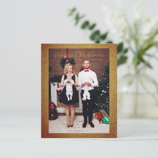 Cheap Christmas Glitter Fun Photo Family Script (Stehend Vorderseite)