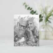 Cheap Christmas Snowflakes Happiest Holidays Photo (Stehend Vorderseite)