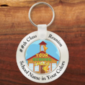 Cheap Class Reunion Gifts YOUR PHOTO, TEXT Schlüsselanhänger (Vorderseite)