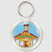 Cheap Class Reunion Gifts YOUR PHOTO, TEXT Schlüsselanhänger (Rückseite)