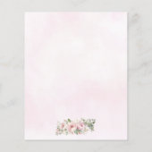 Cheap Emerald Green Pink Floral Gown 16 . Geburtst Flyer (Hinten)