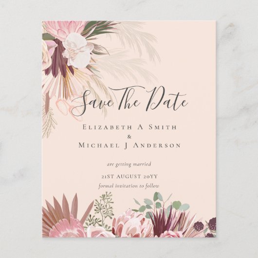 CHEAP FOTO RETT DATES - Pampas Grass Burgund Flyer (Vorne)