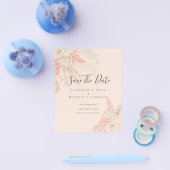 CHEAP Foto Rett Dates PAMPAS GRASS Terracotta Flyer (Einzeln)