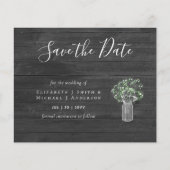 CHEAP Foto Rett Dates Rustic Gypsophila Mason Jar (Vorderseite)