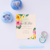 CHEAP Foto Rette Dates TROPICAL BLUME Beach Flyer (Einzeln)