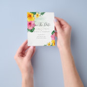 CHEAP Foto Rette Dates TROPICAL BLUME Beach Flyer (Gruppe)