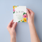 CHEAP Foto Rette Dates TROPICAL BLUME Beach Flyer (Gruppe)