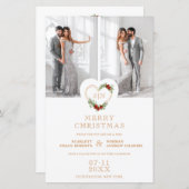 Cheap Luxury Initials Floral Christmas Heart (Vorne/Hinten)