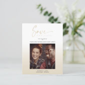 Cheap Modern Gradient Minimalist Photo Couple (Stehend Vorderseite)