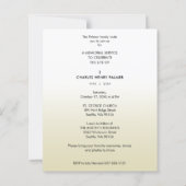 Cheap Modern Gradient Minimalist Photo Funeral (Rückseite)