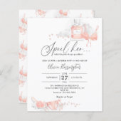 CHEAP Peach Blush Spoke Ihre Fingerie Brautparty (Vorne/Hinten)