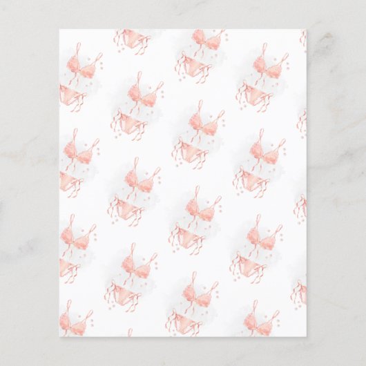 CHEAP Peach Blush Spoke Ihre Fingerie Brautparty (Rückseite)