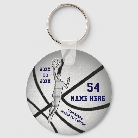 Cheap, Personalized Basketball Party Favors, BOYS Schlüsselanhänger (Vorderseite)
