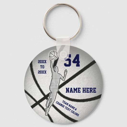 Cheap, Personalized Basketball Party Favors, BOYS Schlüsselanhänger (Vorderseite)