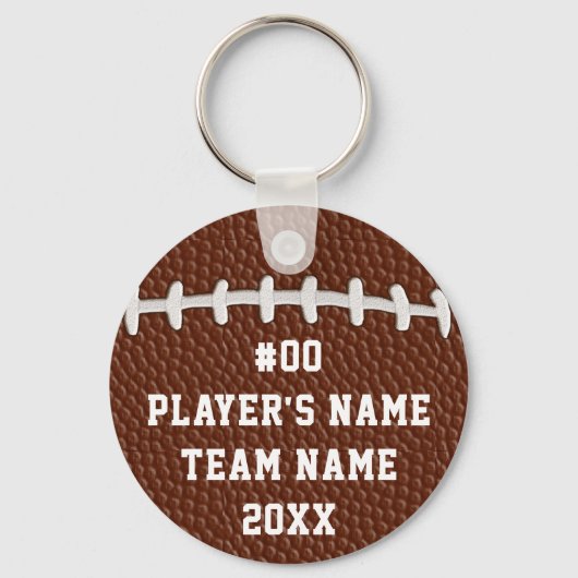 Cheap Personalized Football Gifts for Players BULK Schlüsselanhänger (Rückseite)