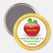 Cheap, Personalized Teacher Appreciation Gifts, Magnet (Vorderseite/Rückseite)