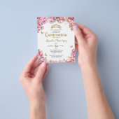 Cheap Pink Glitzer Tiara Quinceañera Flyer (Gruppe)