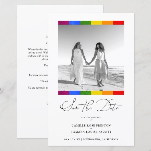 Cheap Pride Rainbow Flag Lesbian Gay Wedding (Vorne/Hinten)