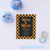 Cheap Retro Boos And Booze Halloween Party Flyer (Einzeln)