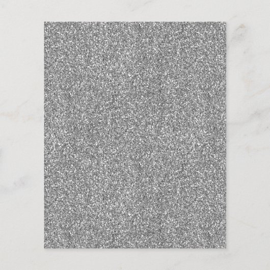 Cheap Royal Blue Silver Gown Quinceanera Einladung Flyer (Hinten)