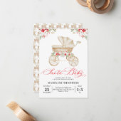 CHEAP Santa Baby Weihnachtsstrollendusche Mitteilungskarte (Vorderseite/Rückseite Beispiel)