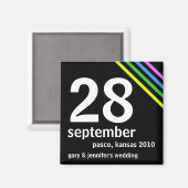 Cheap Save the Date Wedding Magnet (Vorderseite/Rückseite)