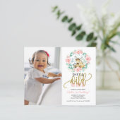 Cheap Sie ist eine wilde Eins Foto Einladung zum G (Stehend Vorderseite)