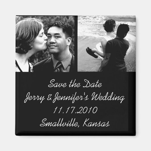 Cheap Speichern Sie die Datumsmagnete Magnet (Vorne)