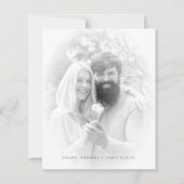 Cheap Vellum Effect Elegant Minimalist Black White (Rückseite)