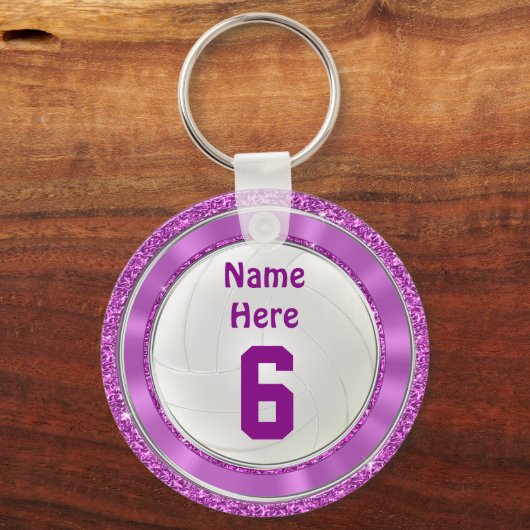 CHEAP Volleyball Schlüsselanhänger BULK mit NAME, (Vorderseite)