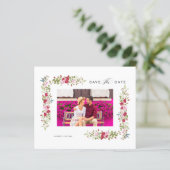 Cheap Whimsical Typography Pink Red Shades Flowers (Stehend Vorderseite)