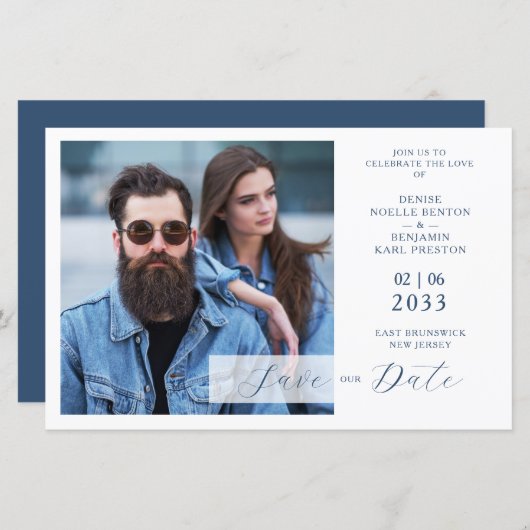 Cheap Whimsy Bliss Blue Jeans Inspired Photo QR (Vorne/Hinten)